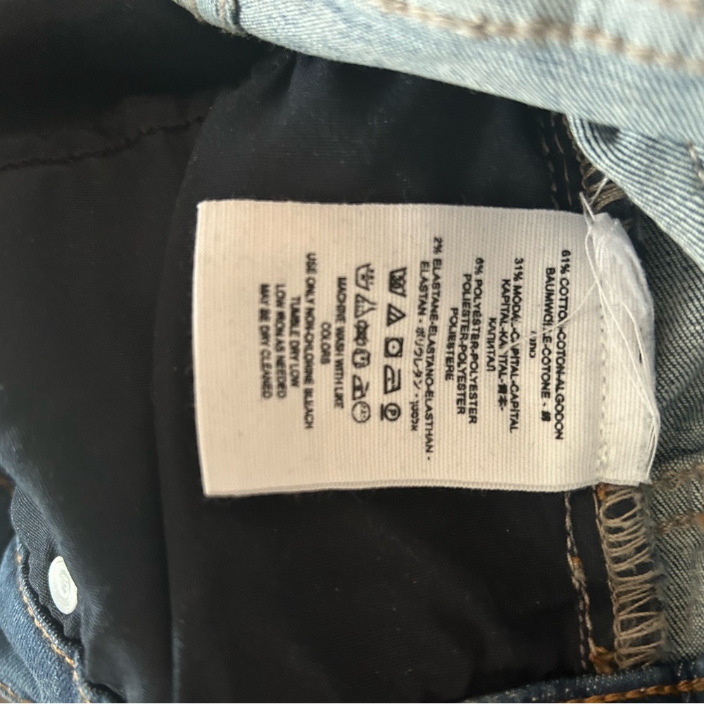 Free people skinny jeans size 27 distressed stretch frayed NEW - Picture 4 of 5